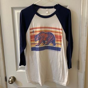California bear baseball tee